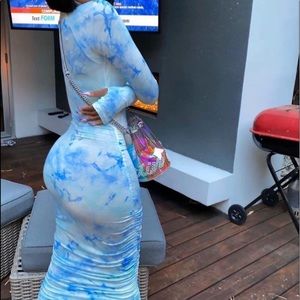 Tie dye Long Sleeve Dress